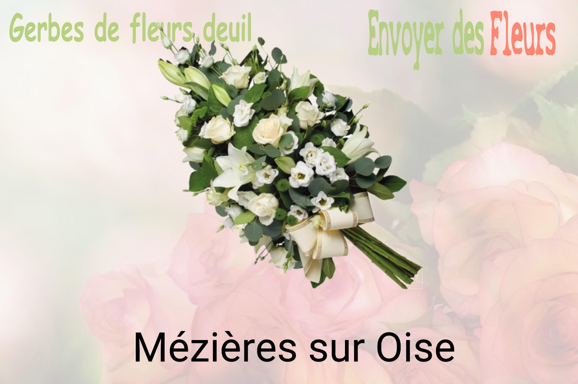 Gerbe de fleurs de deuil livrée à Mézières-sur-Oise